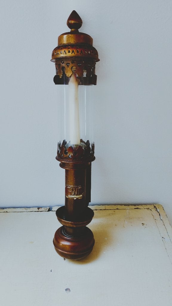 Antieke GWR ( Great Western Railway) treinwagon coupe lamp, Antiek en Kunst, Ophalen of Verzenden