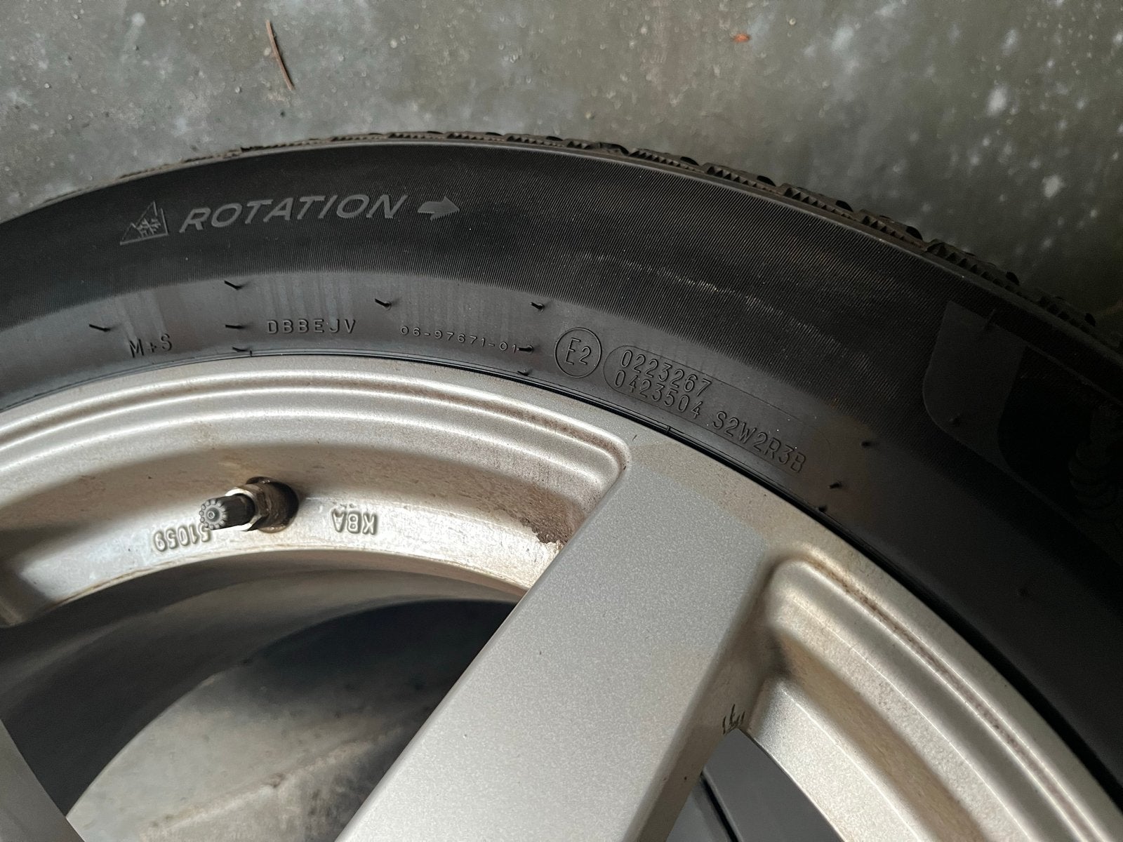 4 Michelin Alpin 7 winterbanden met velgen 215/55 R17, Ophalen, Banden en Velgen, 17 inch, Winterbanden