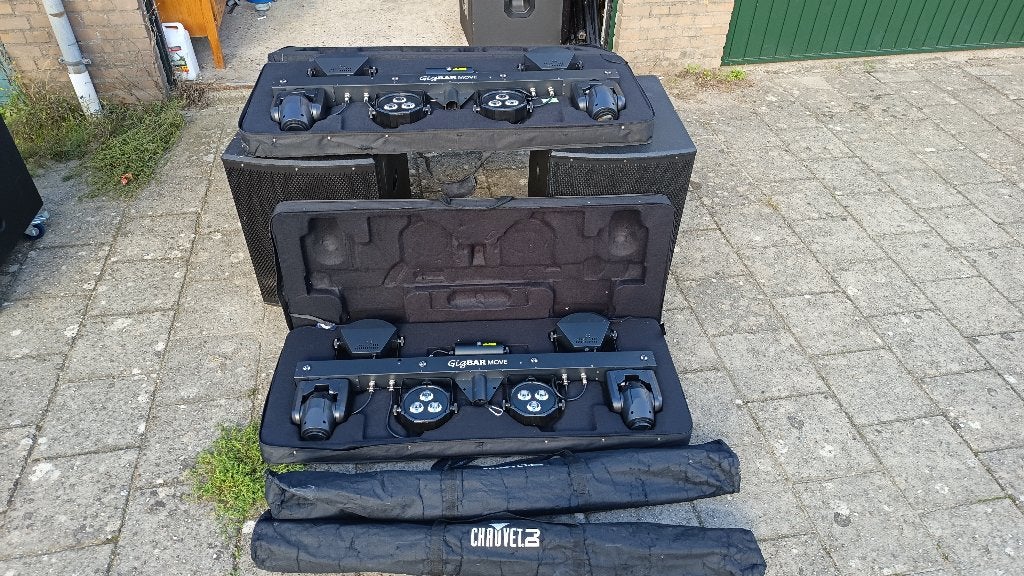 SET Chauvet GigBAR Move complete lichtshow met moving heads, Ophalen, Gebruikt, Licht, Geluidgestuurd