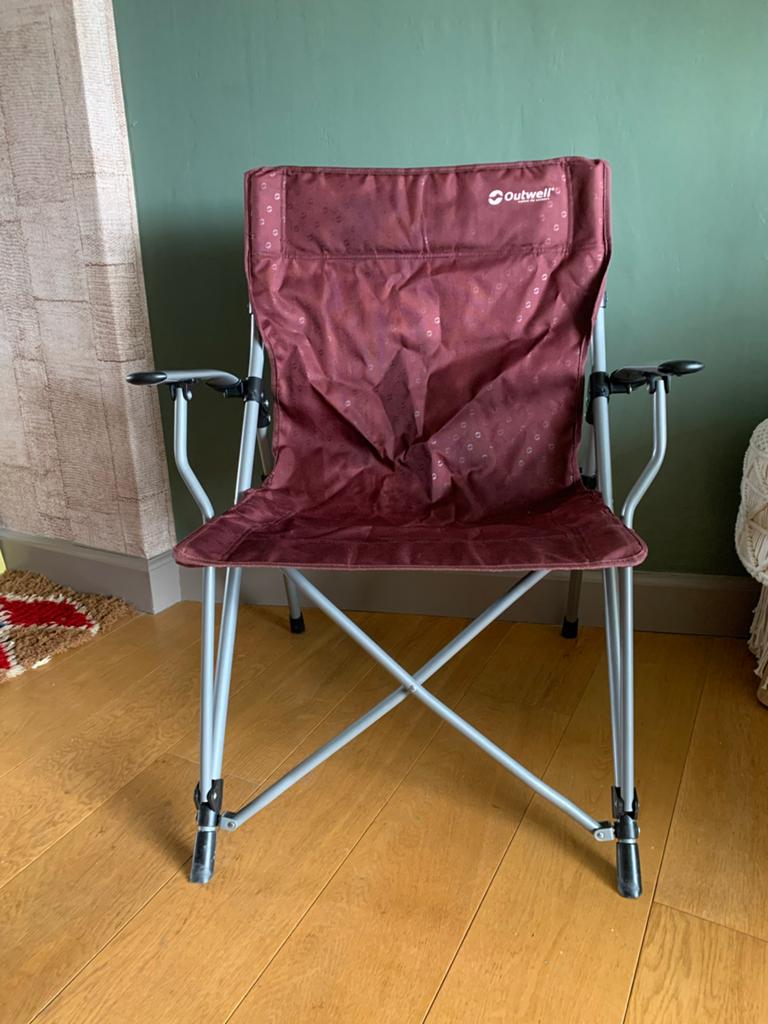 Outwell Goya Claret Campingstoel - Comfortabel & Compact, Ophalen, Zo goed als nieuw, Campingstoel
