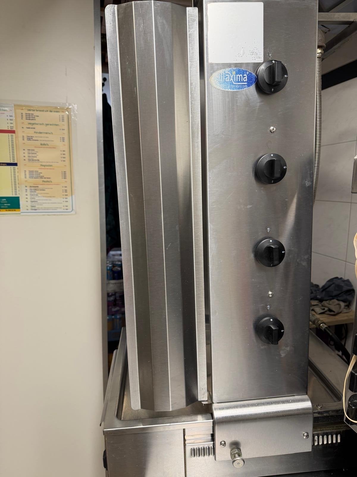 Maxima Döner Grill - Gebruikt maar in goede staat, Ophalen, Gebruikt, Fornuis, Frituur en Grillen