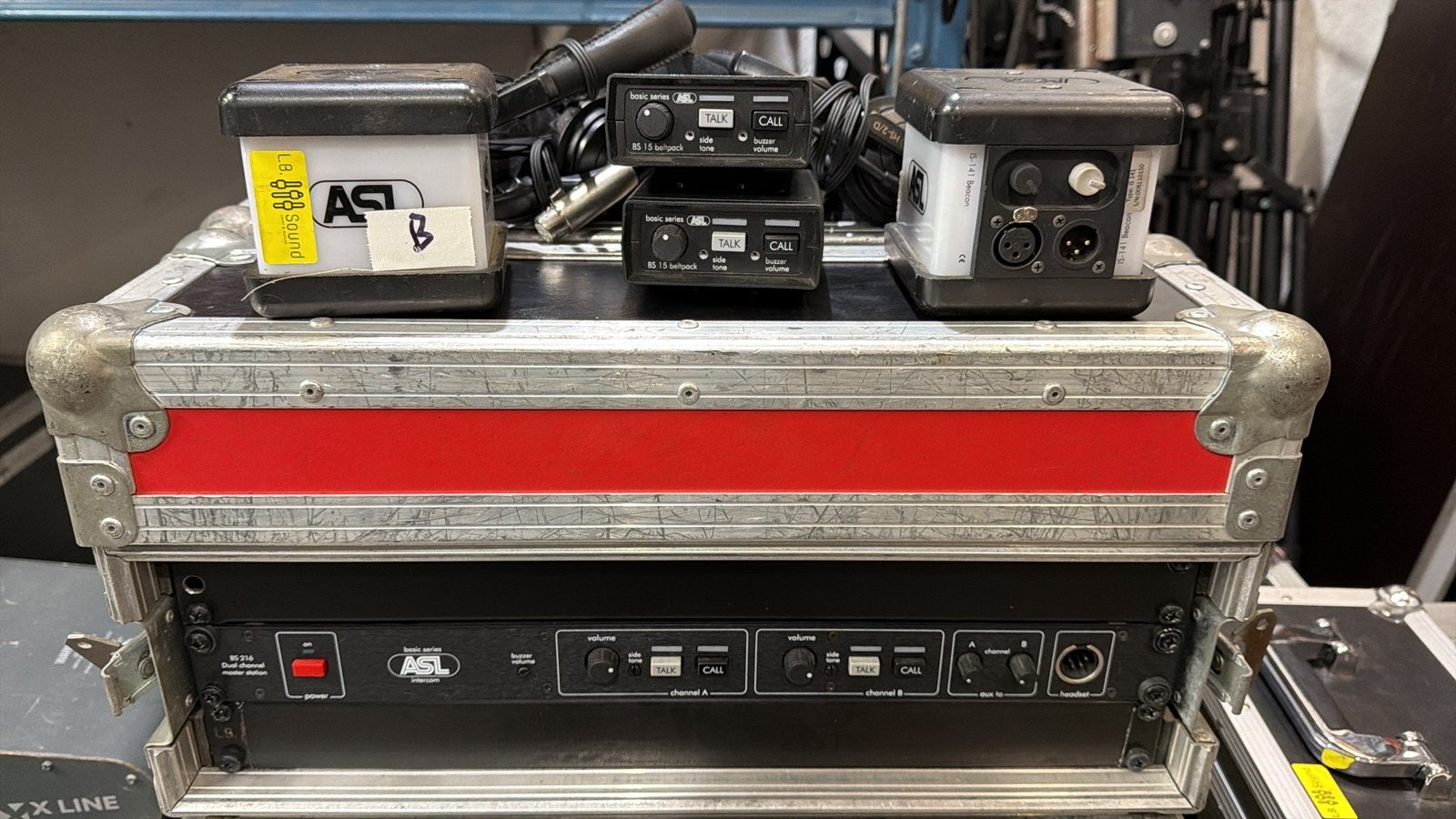 Asl intercom in case, Ophalen, Gebruikt