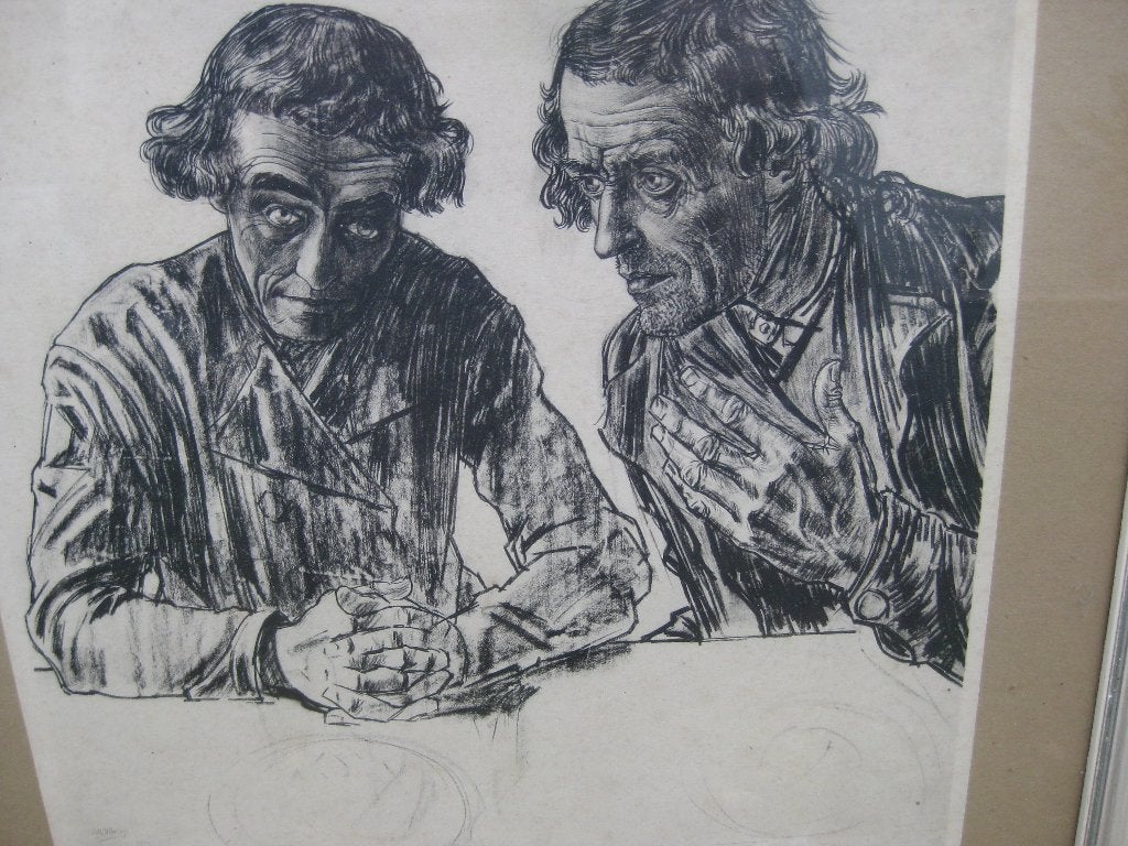 oude prent, Verzamelen, Foto's en Prenten, Ophalen of Verzenden, Voor 1940, Gebruikt, Overige onderwerpen