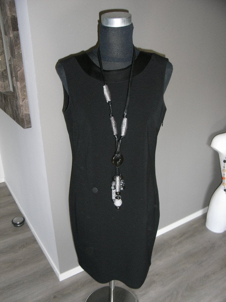 zwart mouwloze jurk PROMISS mt 36/38 laag uitgesneden rug!, Promiss, Zwart, Nieuw, Ophalen of Verzenden