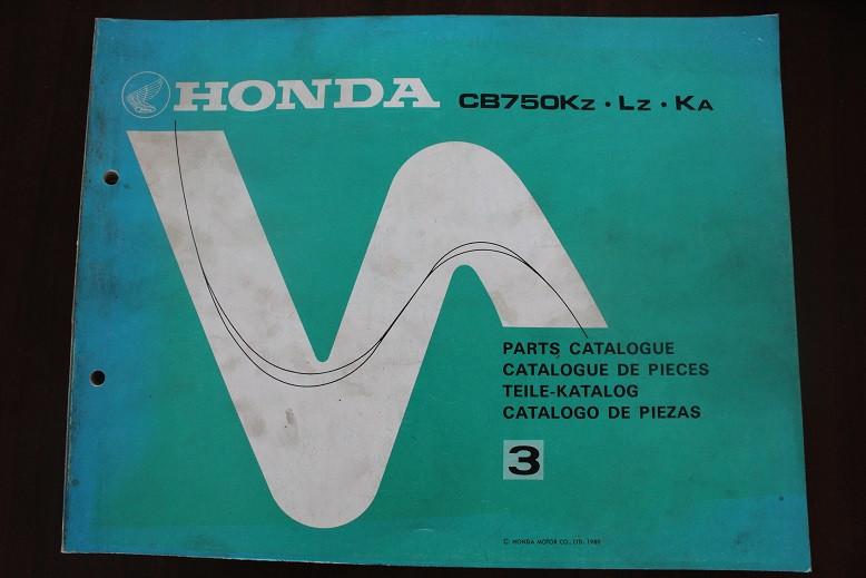 Honda CB750Kz Lz Ka 1980 parts catalogueteile katalog CB 750, Motoren, Ophalen of Verzenden, Honda