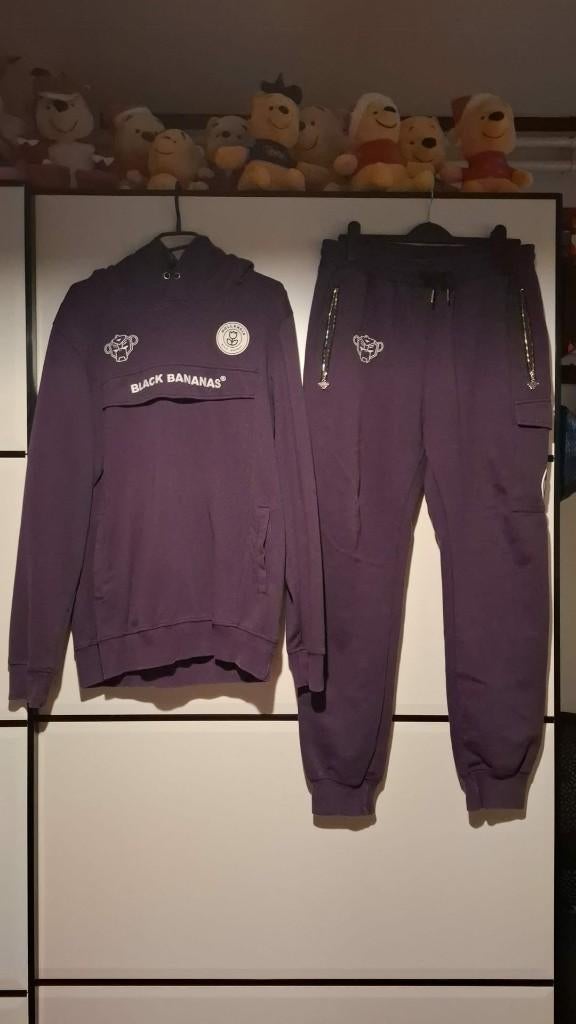 Black Bananas pak maat L, Kleding | Heren, Sportkleding, Ophalen, Maat 52/54 (L), Paars, Zo goed als nieuw