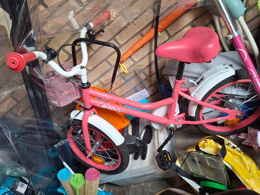 Meisje & jongen fiets, Fietsen en Brommers, Fietsen | Meisjes, Ophalen of Verzenden, 16 inch