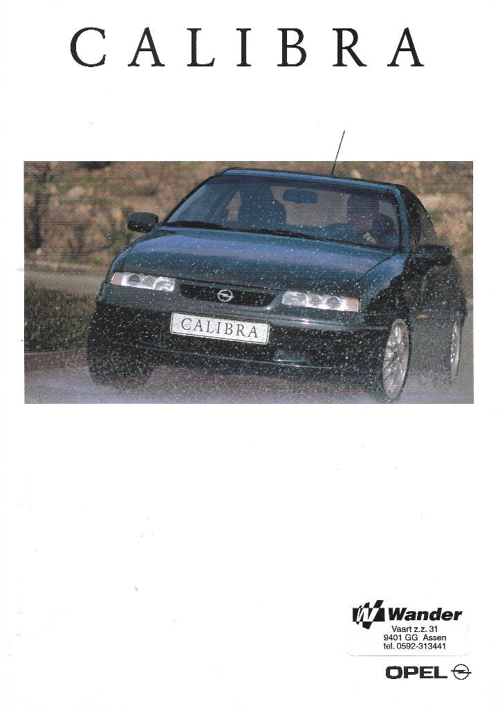 Opel Calibra Folder, Ophalen of Verzenden, Zo goed als nieuw, Opel