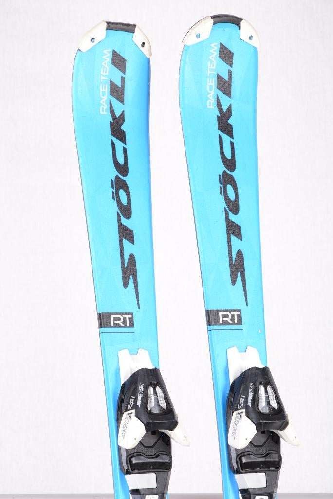 80 100 130 kinder ski's STOCKLI RT TEAM blue + Salomon 7, Sport en Fitness, Skiën en Langlaufen, Gebruikt, 100 tot 140 cm, Carve