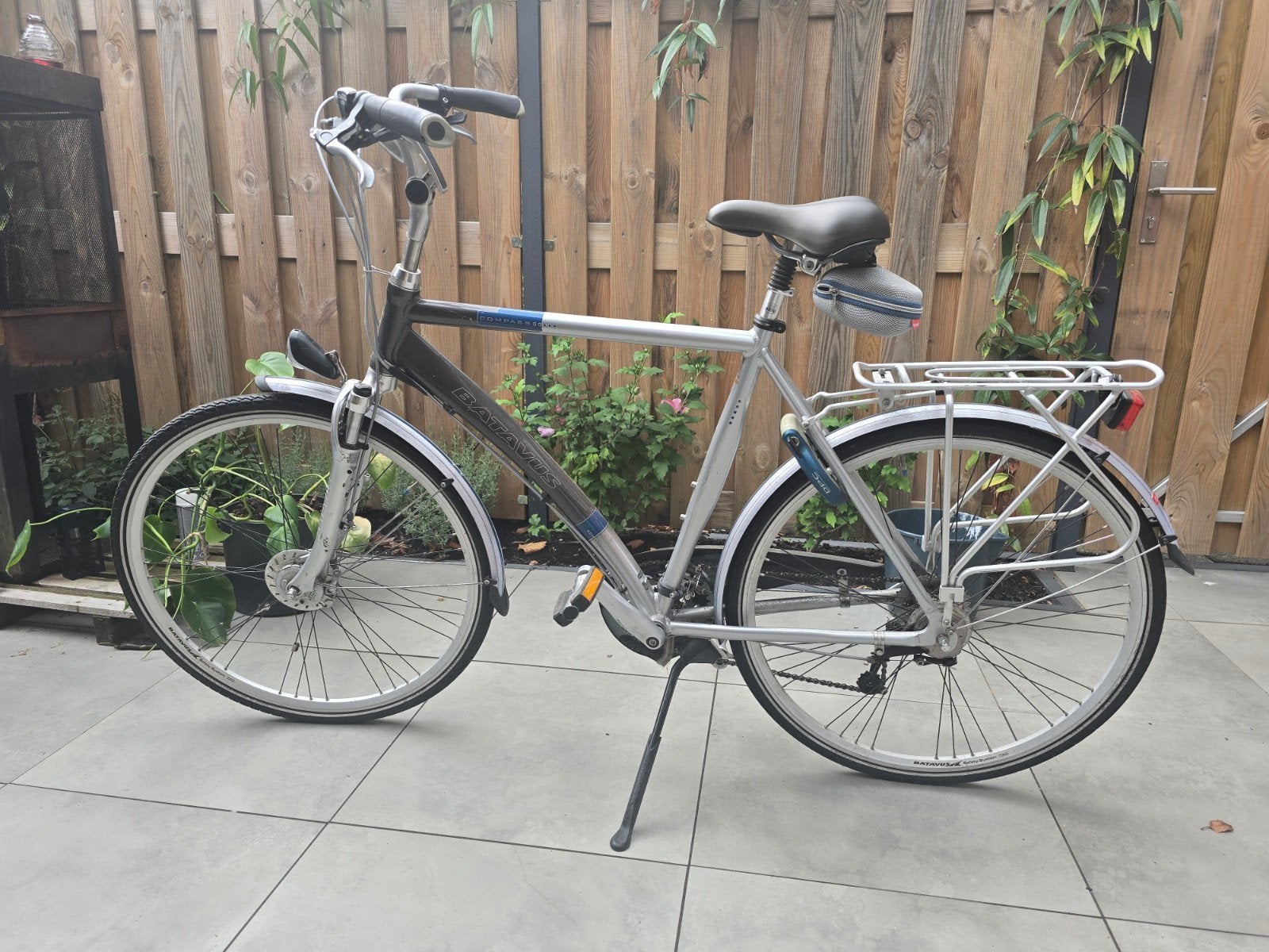 Batavus Compass herenfiets, Fietsen en Brommers, Fietsen | Heren | Herenfietsen, Ophalen, Gebruikt, Velgrem, Versnellingen