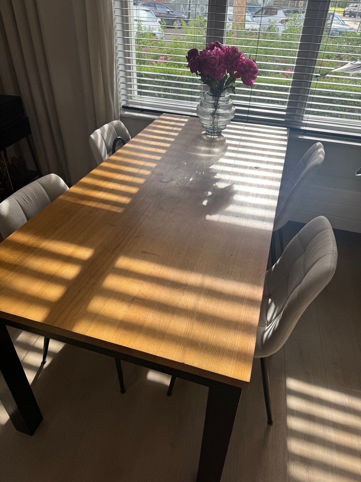 Mooie eettafel (185x86x78 cm), Huis en Inrichting, Tafels | Eettafels, Ophalen, Gebruikt, 50 tot 100 cm, Vijf personen of meer