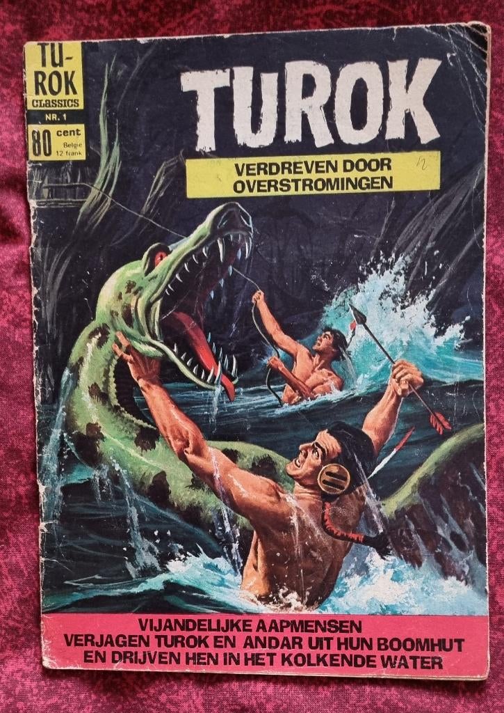 TUROK nr.1 Verdreven door overstromingen | Classics Ned 1970, Boeken, Strips | Comics, Classics Nederland, Europa, Ophalen of Verzenden