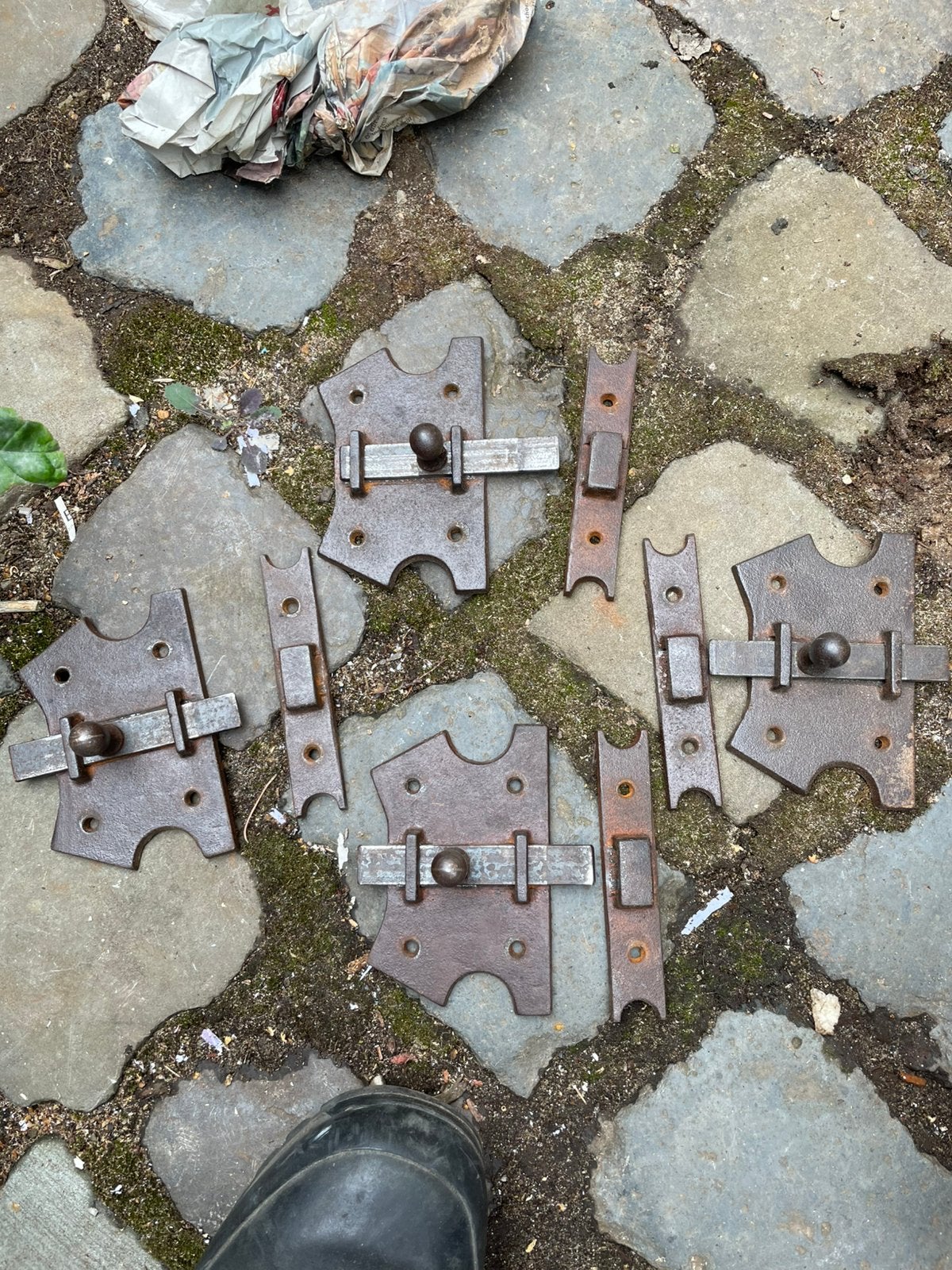 4x sluiting voor antieke kast, Antiek en Kunst, Antiek | Meubels | Kasten, Verzenden