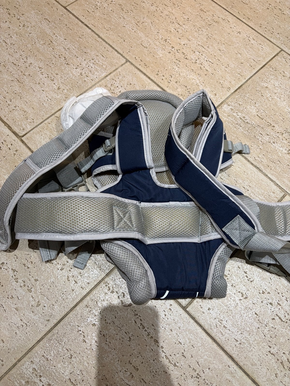 4-in-1 Draagzak voor baby's - Blauw en Grijs, Kinderen en Baby's, Overige merken, Gebruikt, Ophalen of Verzenden, Buik, Rug of Zij