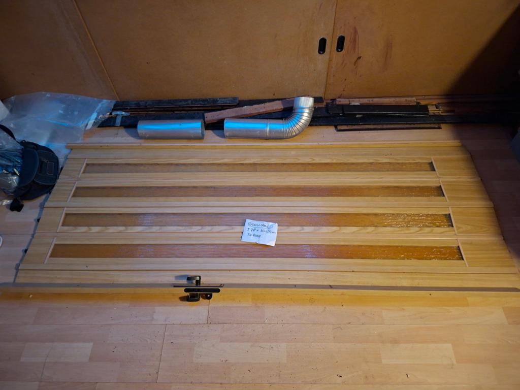 Houten kunstof vouwdeur 78x201,5cm - Zo goed als nieuw, Doe-het-zelf en Verbouw, Deuren en Horren, Ophalen of Verzenden