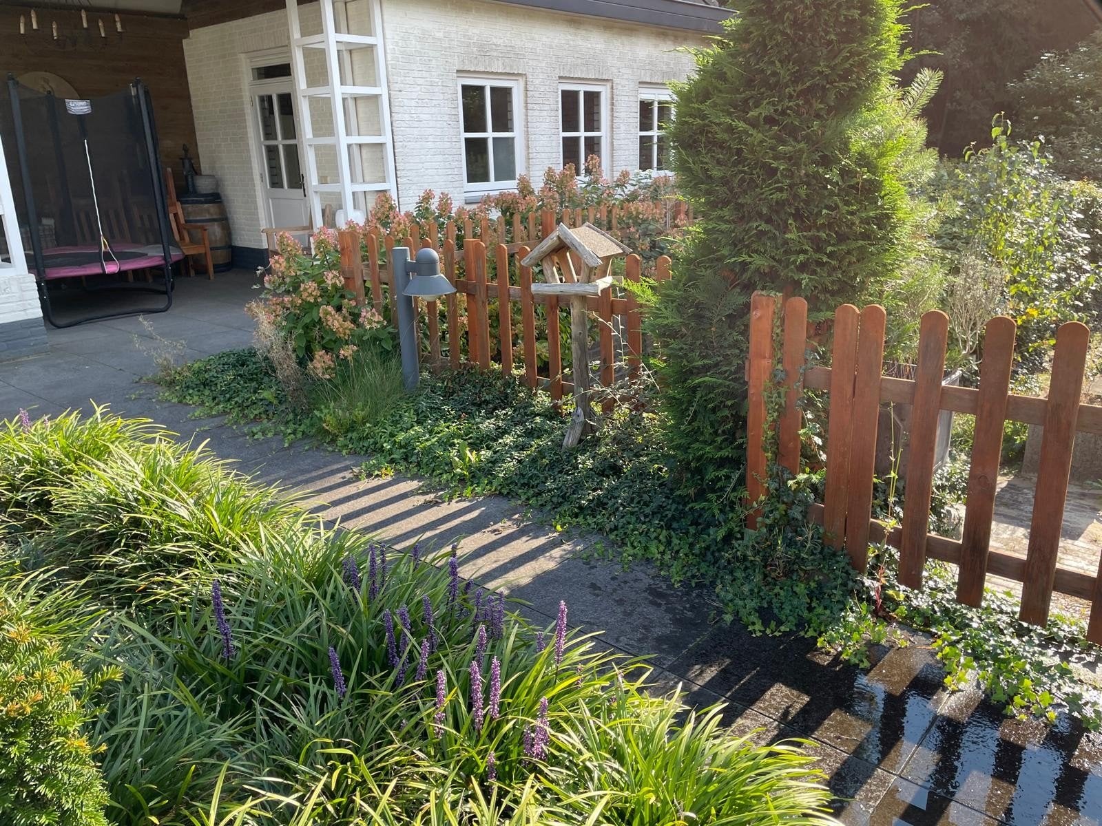 Houten schutting met deur (6 delen, 180x80cm) incl. palen, Ophalen, Gebruikt, 6 meter of meer, Minder dan 1 meter