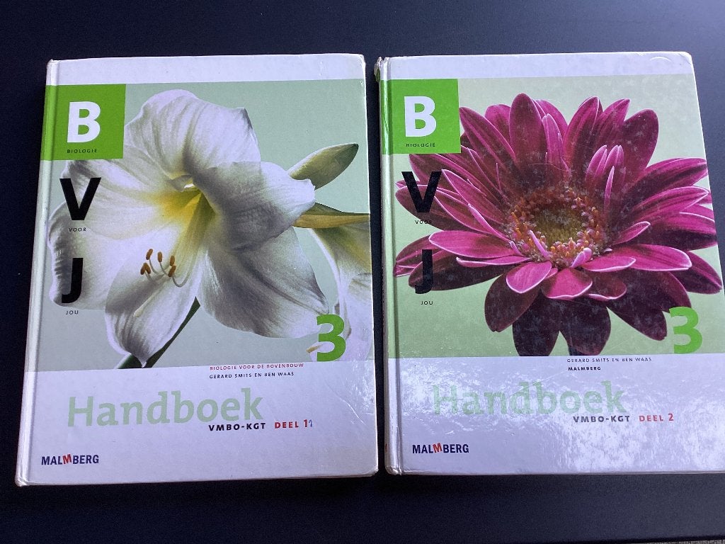 Bvj handboek deel 1 en 2, VMBO-KGT, Malmberg, Biologie, Ophalen of Verzenden, Gelezen