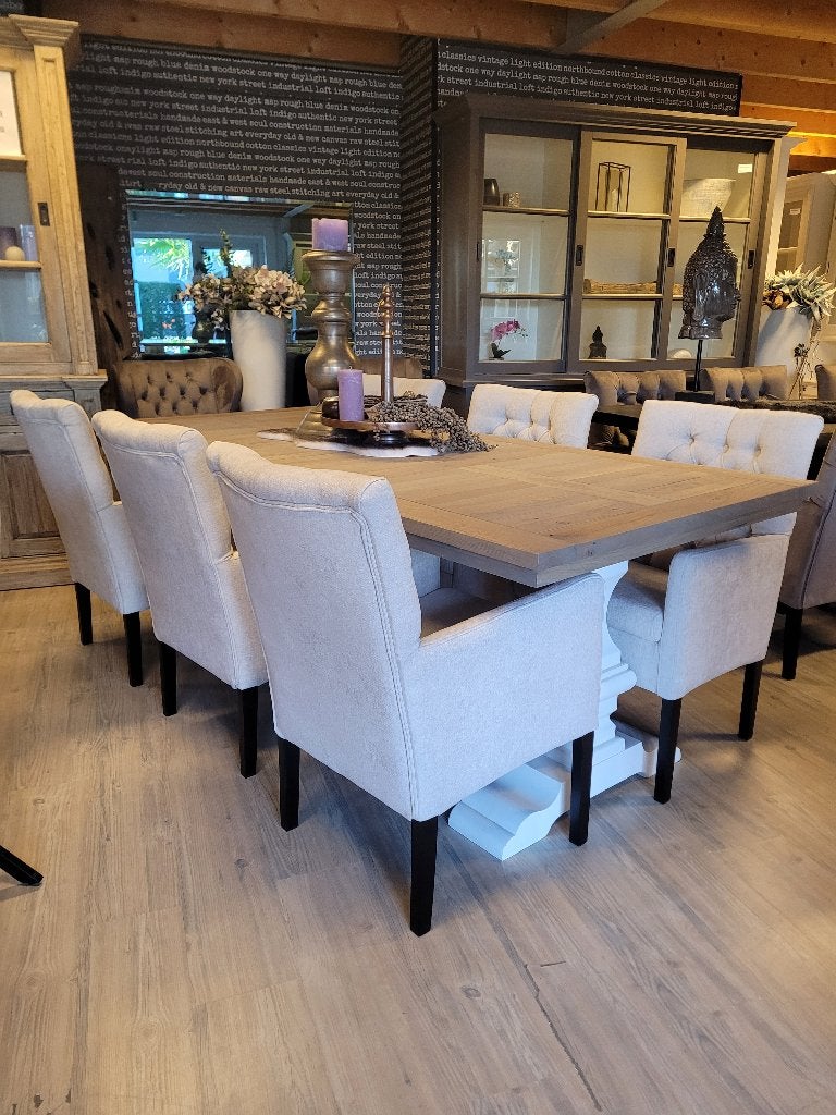 *ACTIE* Landelijke Eetkamerstoel Bianca Stel Zelf Samen (7), Overige kleuren, Ophalen of Verzenden, Stof, Vijf, Zes of meer stoelen