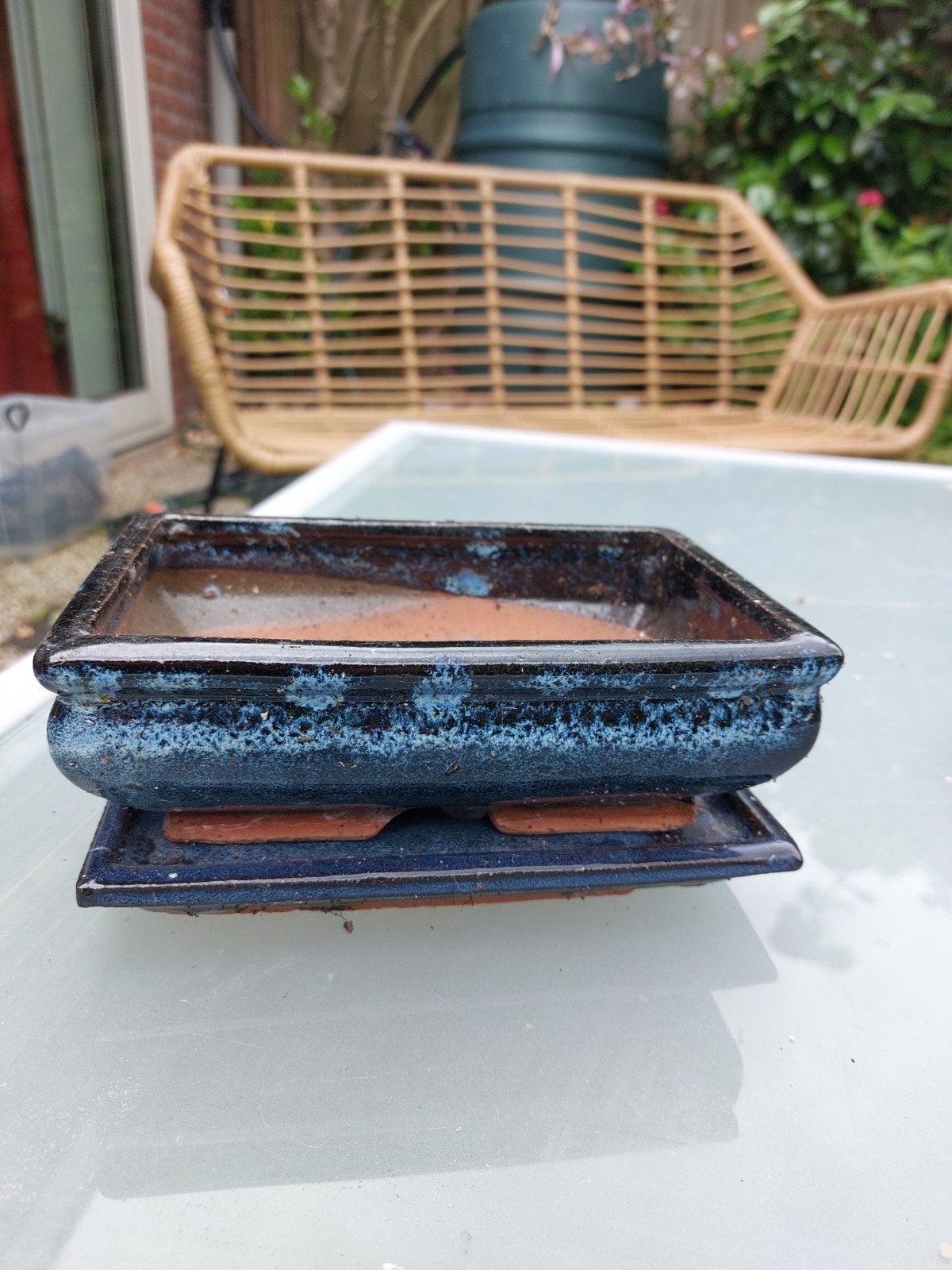 Bonsai potten - 2 stuks (klein en groot), Tuin en Terras, Bloembakken en Plantenbakken, Ophalen, Overige materialen, Gebruikt