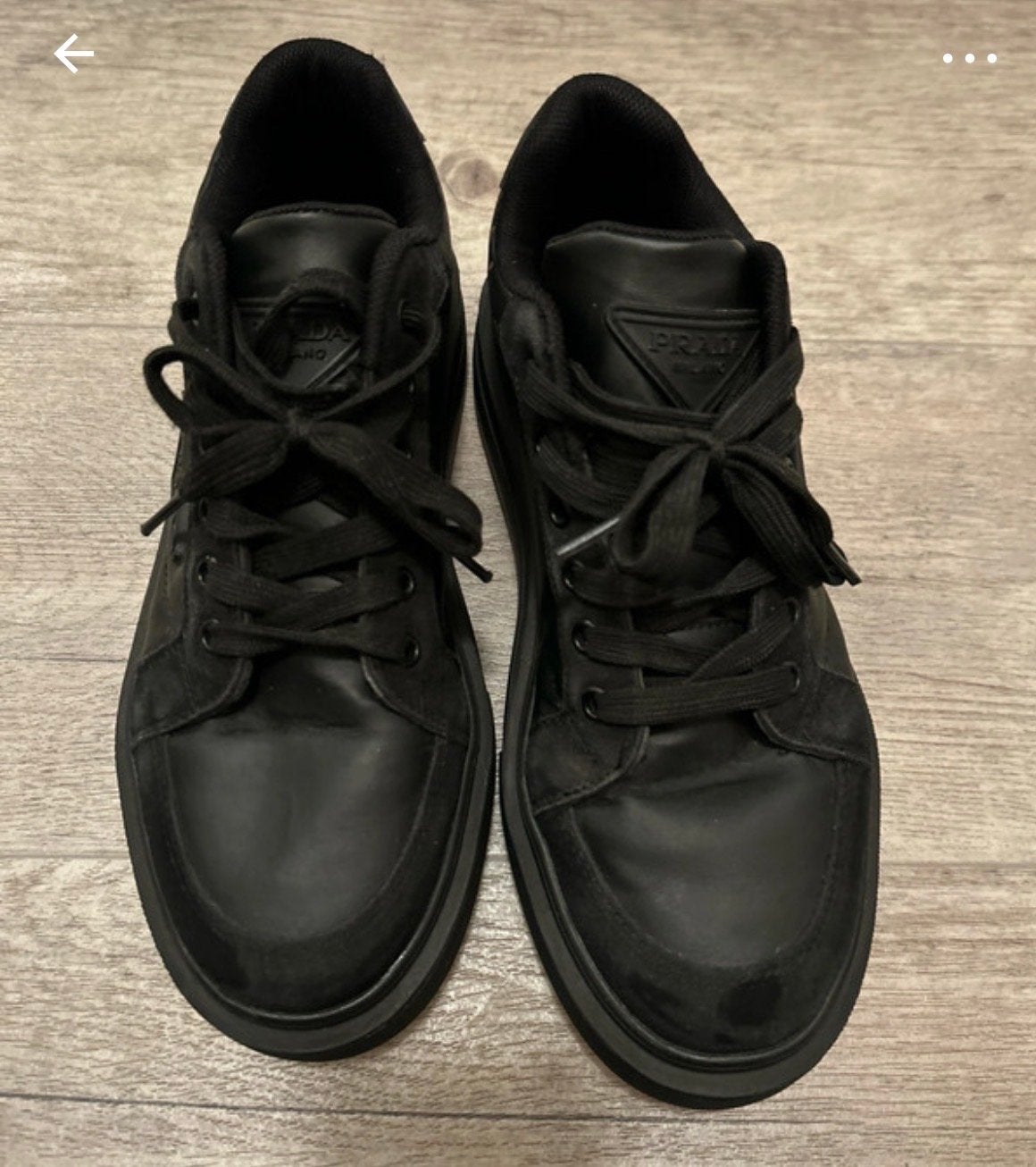Heren sneakers zwart maat 41 - Nep leer, Kleding | Heren, Zwart, Ophalen of Verzenden, Sneakers of Gympen, Gedragen