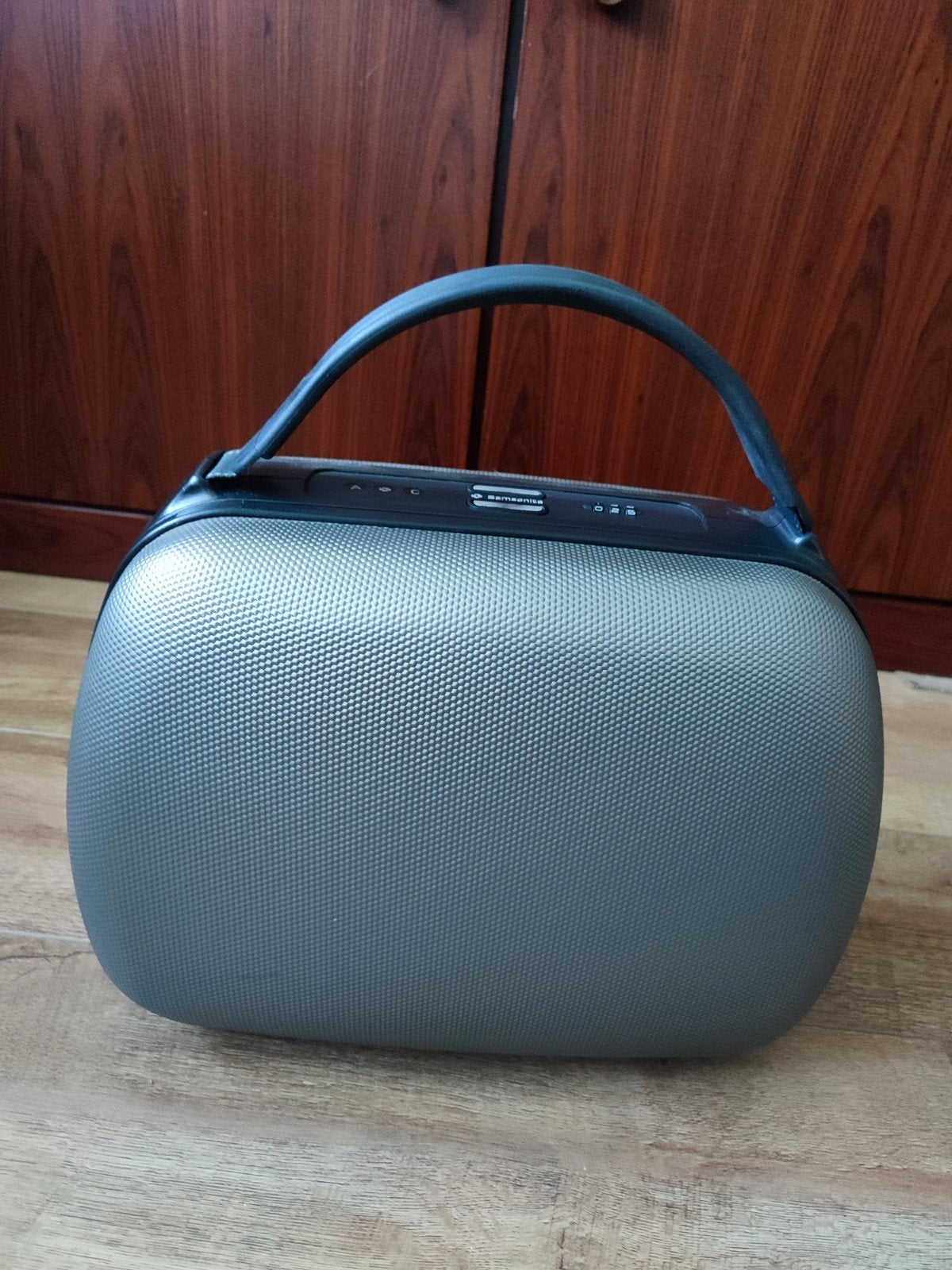 Samsonite Hardcase Beautycase Make up koffer Grijs Metallic, Sieraden, Tassen en Uiterlijk, Gebruikt, Met slot, Ophalen of Verzenden