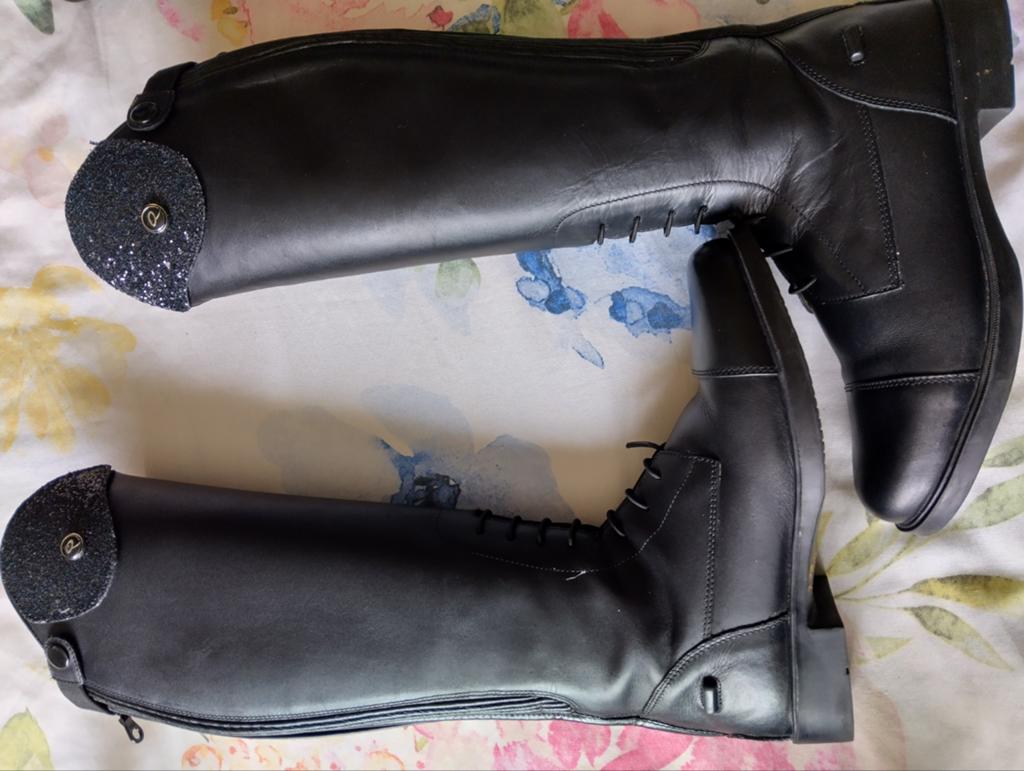Rijlaarzen QHP 38W, Dieren en Toebehoren, Paardrijkleding, Zo goed als nieuw, Schoeisel, Dressuur, Ophalen