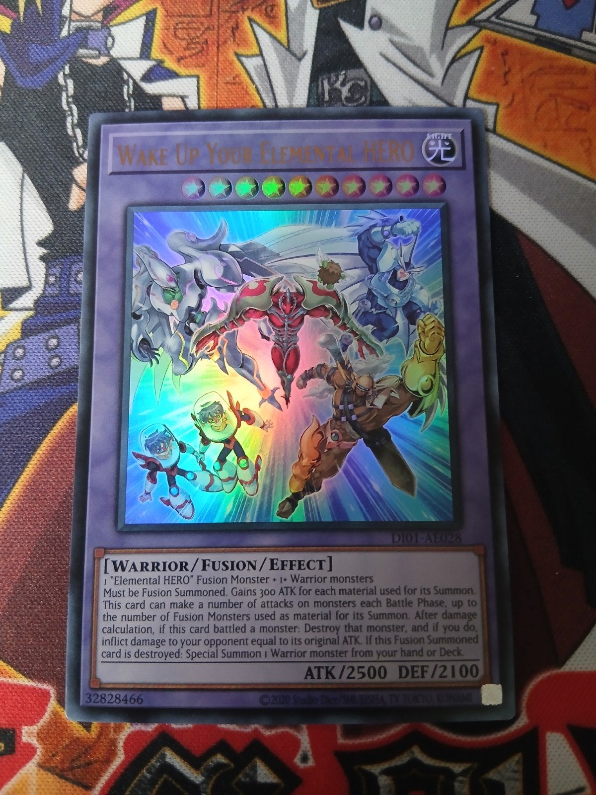 Wake Up Your Elemental HERO - Ultra Rare DL01 - Yu-Gi-Oh, Ophalen of Verzenden, Zo goed als nieuw, Foil