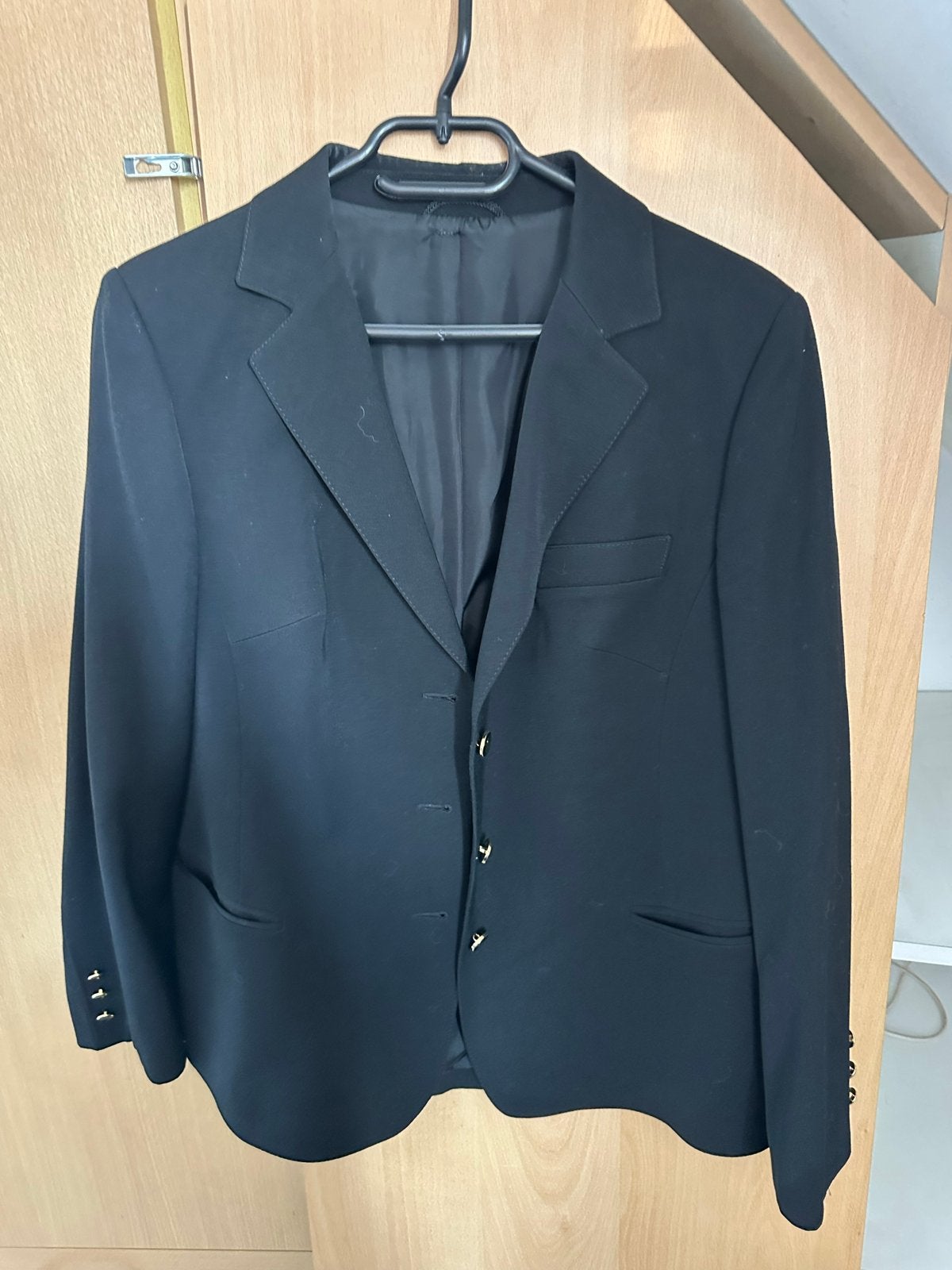 Del Mod International Zwart Colbert Heren Maat L, Kleding | Heren, Kostuums en Colberts, Ophalen, Zo goed als nieuw, Maat 52/54 (L)