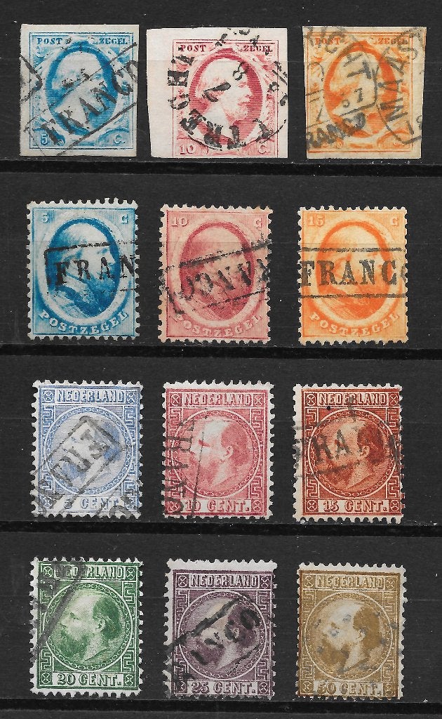 Nvph 1-12 gebruikt cw 805,00, Ophalen of Verzenden