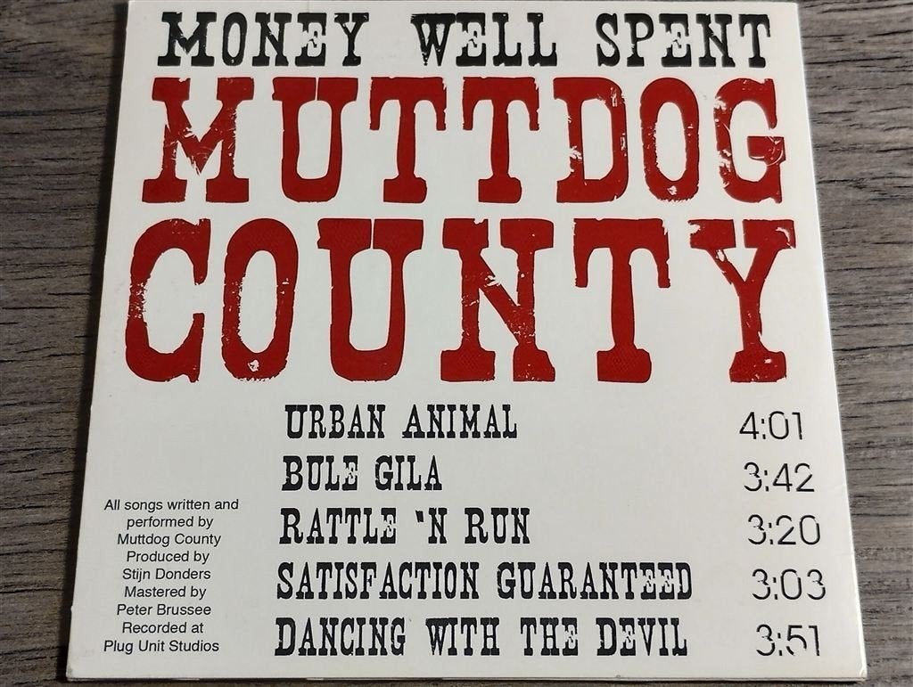 Muttdog County - Money Well Spent [Cardsleeve EP], Ophalen of Verzenden, Zo goed als nieuw