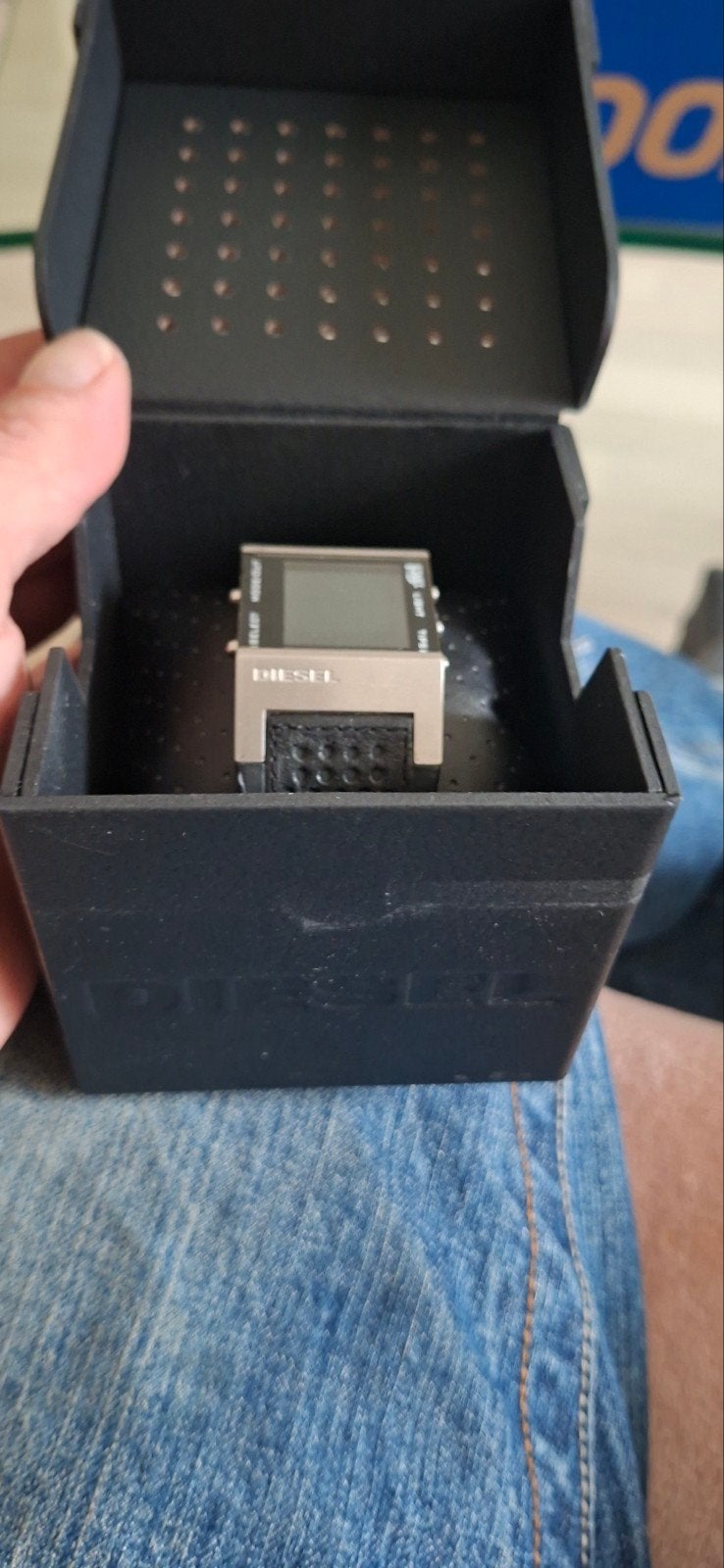 Diesel horloge - Gebruikt met slijtage, Ophalen of Verzenden, Gebruikt, Leer, Overige merken