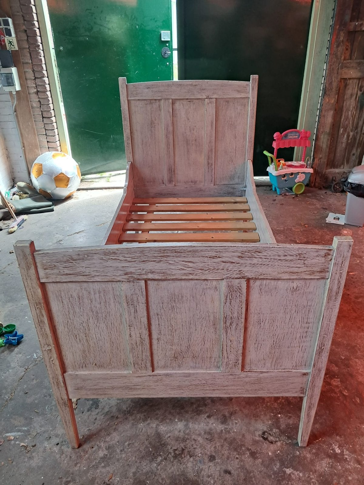 1 persoons bed antiek brocante, Ophalen
