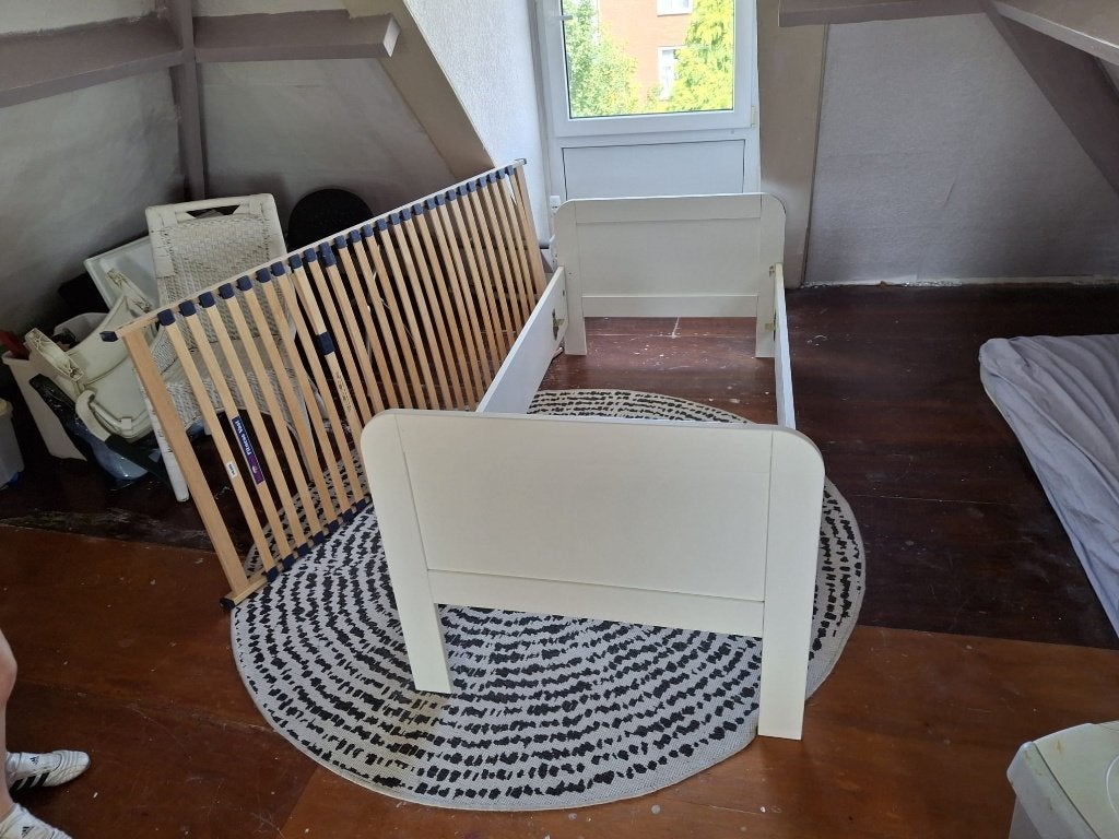 seniorenbed, Ophalen, 90 cm, Eenpersoons, Wit