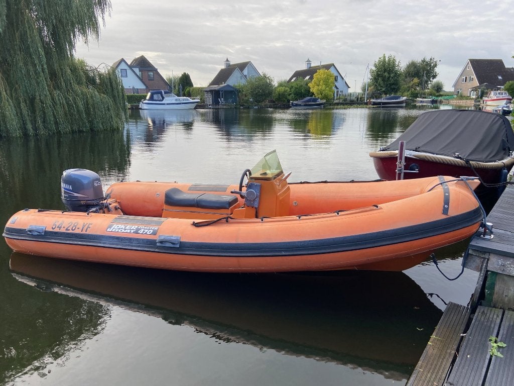 Joker Coaster 470 RIB met Yamaha F50 (inclusief trailer), Watersport en Boten, Gebruikt, 5 m, 2 m, Peddels