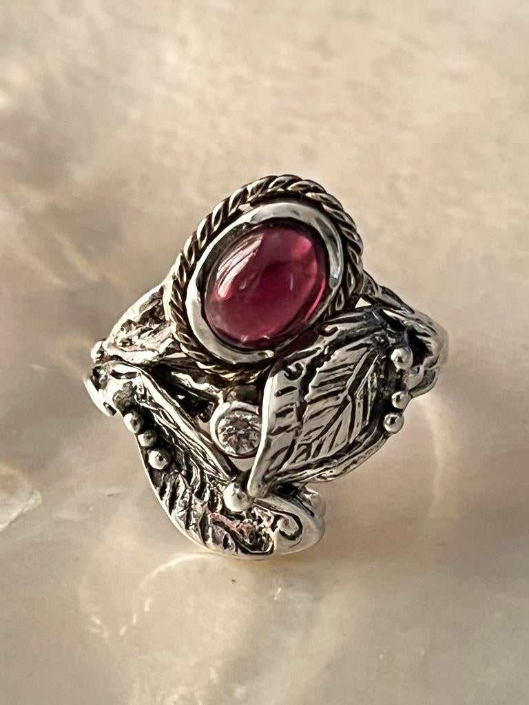 Aparte zilveren ring, Ophalen of Verzenden, Zilver, Ring