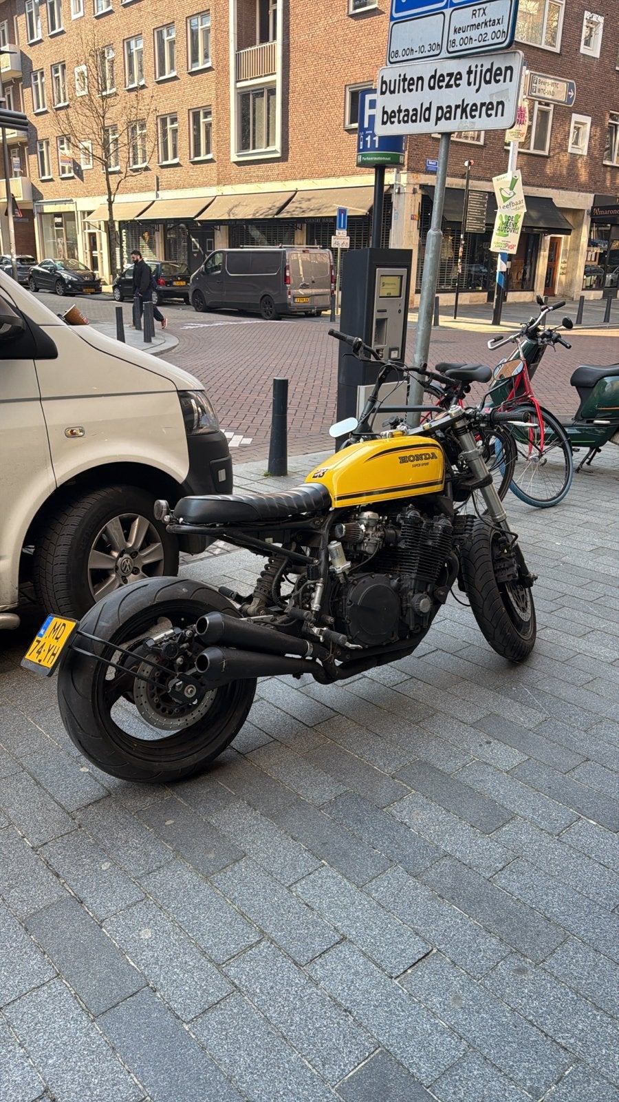 Unieke Honda CB750 met krachtige 1100cc Yamaha motor, Motoren, Gebruikt, Particulier, Handgeschakeld, Naked bike