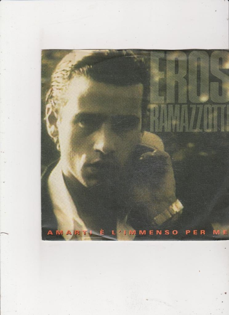 Single Eros Ramazotti - Amarti è l'immenso per me, Ophalen of Verzenden, Gebruikt, Pop
