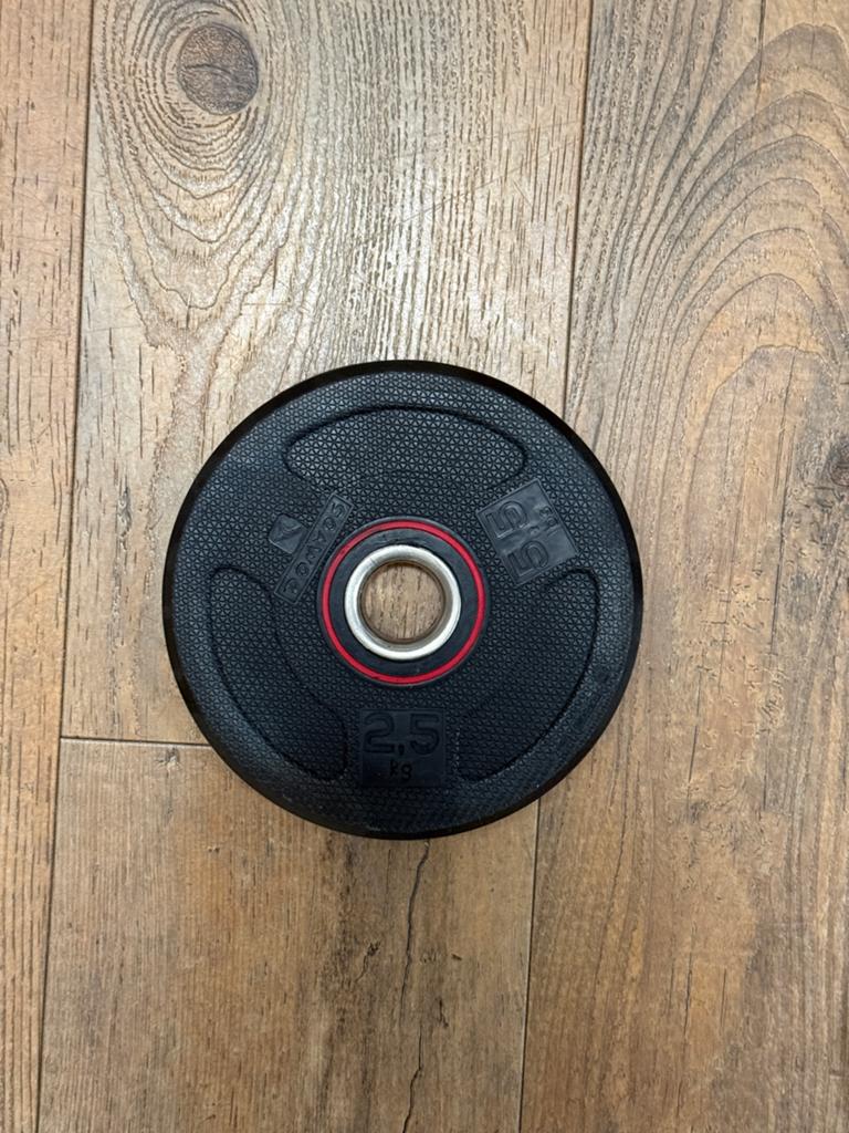 Dumbbell gewicht Decathlon 2,5kg - 7 stuks beschikbaar, Ophalen of Verzenden, Gebruikt, Halterschijven