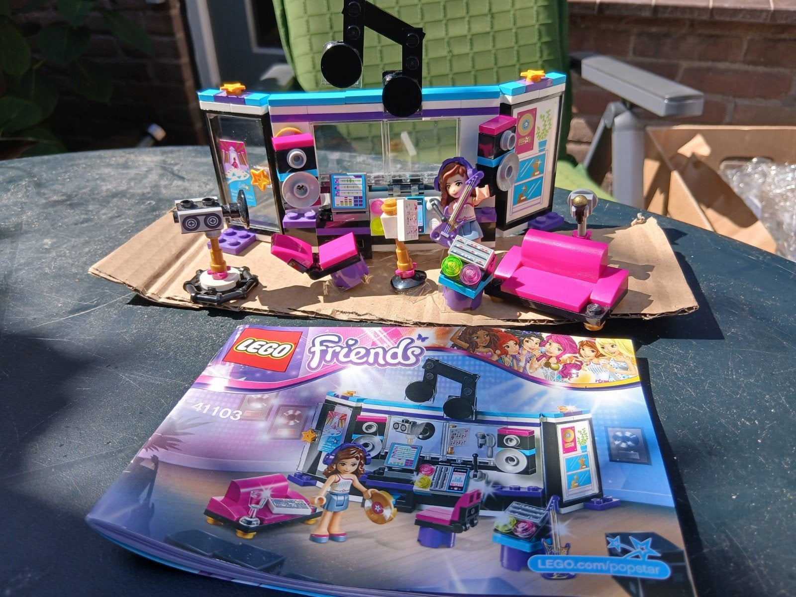 Lego Friends Popster Opnamestudio 41103 zonder doos, Gebruikt, Lego, Friends, Ophalen of Verzenden