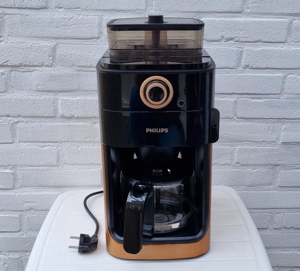 Phillips Grind & Brew Copper Metal, Witgoed en Apparatuur, Ophalen, Gebruikt, 10 kopjes of meer, Koffiemachine