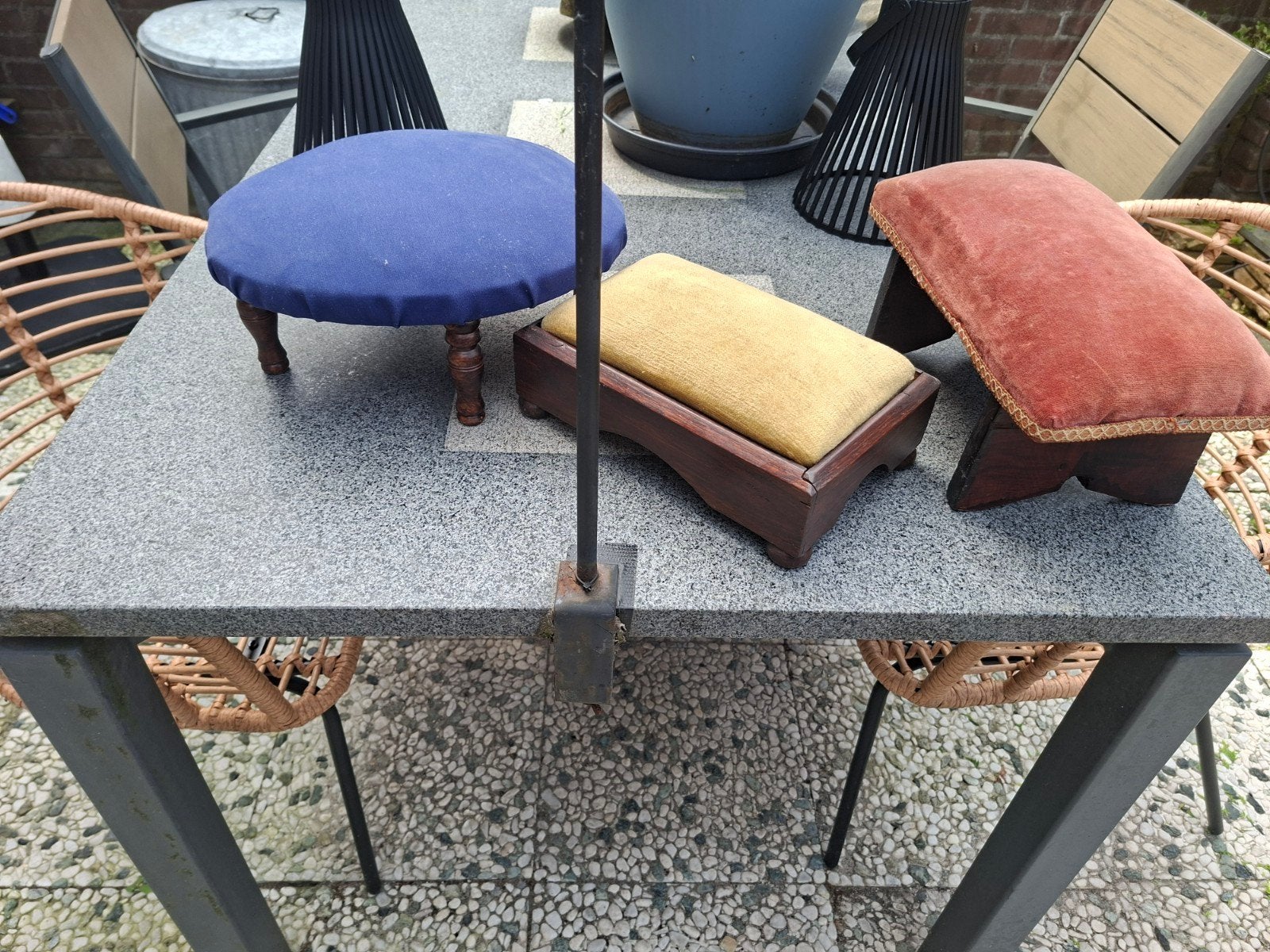 Voetenbankjes, Tuin en Terras, Tuinsets en Loungesets, Ophalen of Verzenden