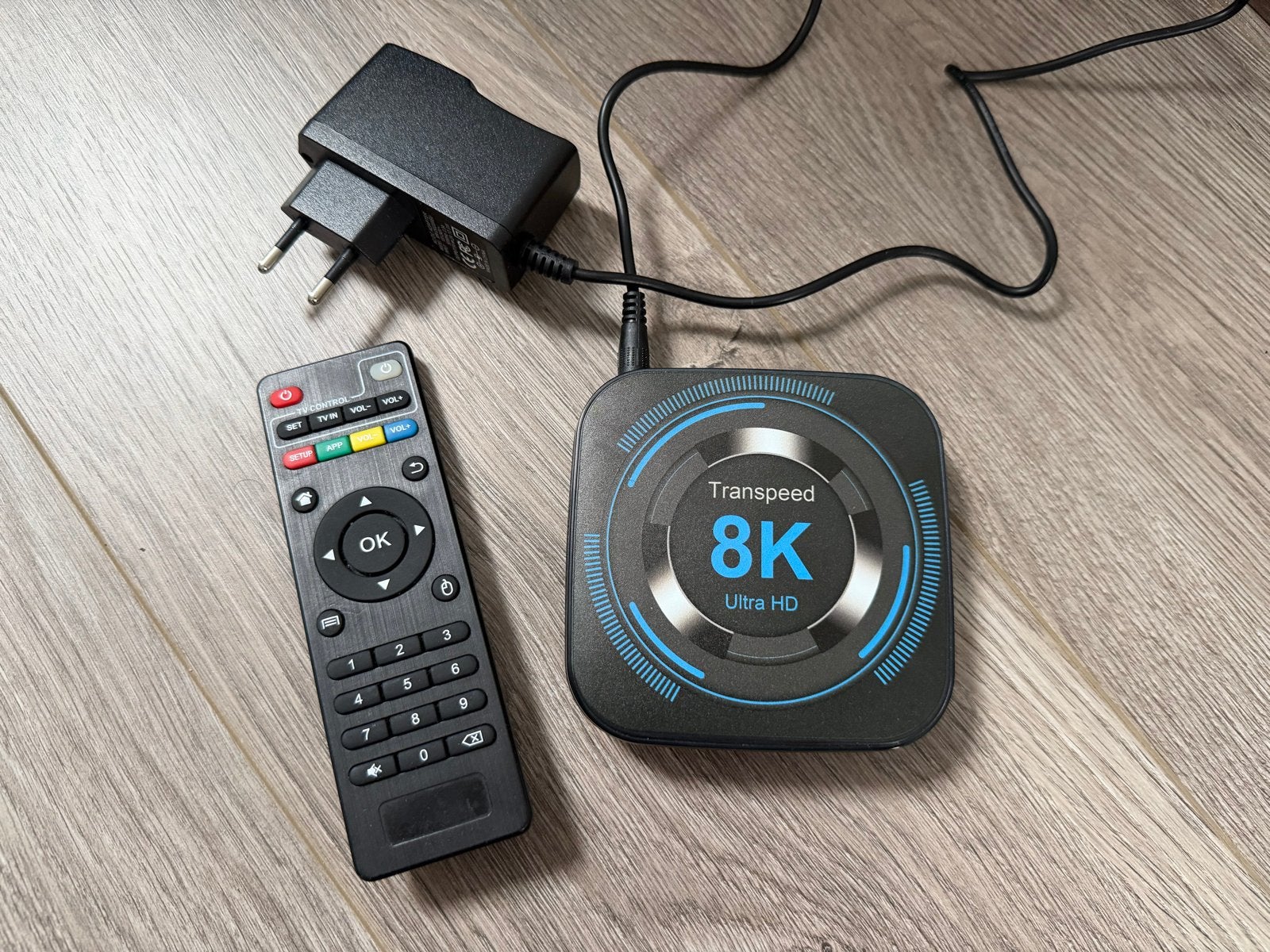 Transpeed 8K Ultra HD Android TV Box 64GB ROM, Audio, Tv en Foto, Ophalen of Verzenden, Zo goed als nieuw, HDMI, Zonder harde schijf