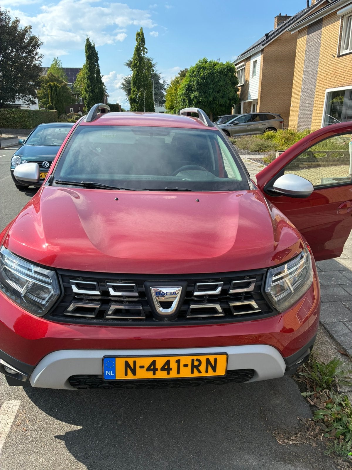 Dacia Duster 1.0 Tce 100pk Bi-fuel 4x2 2021 Rood, Auto's, Voorwielaandrijving, Stof, Duster, 100 pk