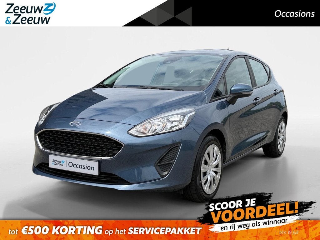 Ford Fiesta 85PK Trend | 1e eigenaar | Navi | Cruise Control, 12 maanden, Blauw, Origineel Nederlands, Bedrijf