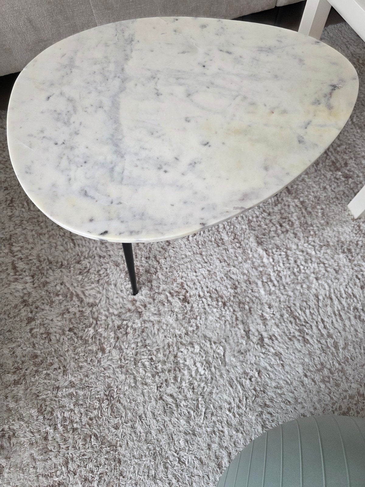 Marmeren bijzettafel - 56x70x46 cm, Ophalen, 45 tot 60 cm
