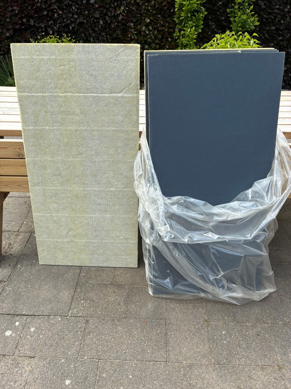 Isolatieplaat met glasvlies laag 60x120cm 2cm dik 5 platen, Zo goed als nieuw, Minder dan 5 m², Glaswol, Ophalen