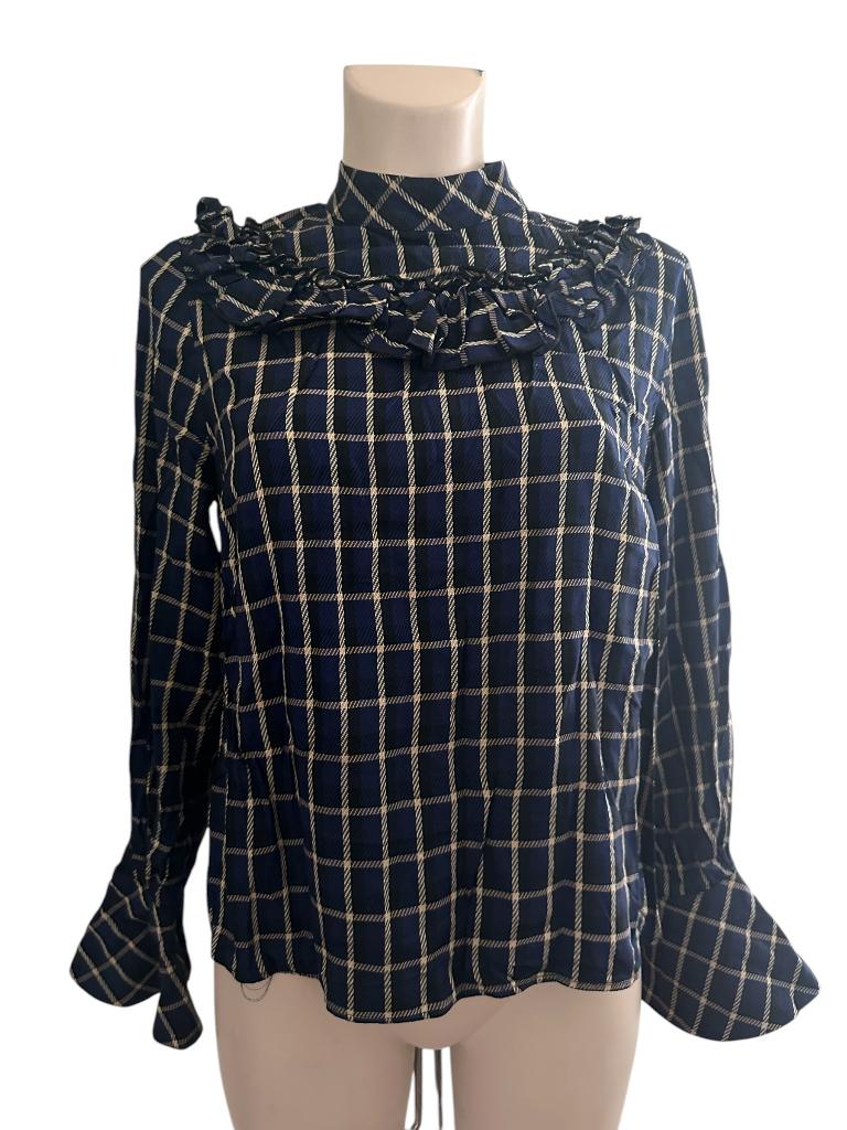 Ivy & Oak shirt lange mouw M, Blauw, Ophalen of Verzenden, Zo goed als nieuw, Lange mouw