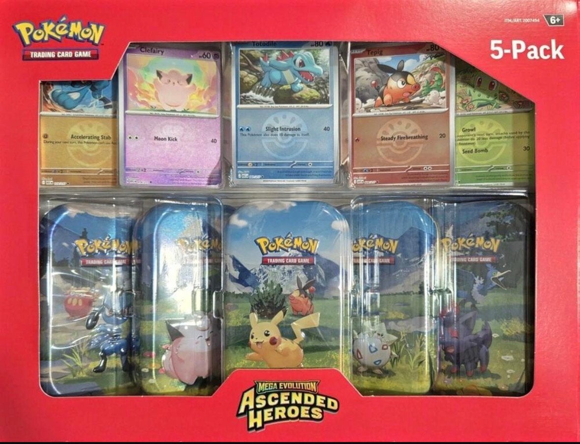 Pokemon USA Special box costco mini tin ‼️BESTE PRIJZEN‼️, Ophalen of Verzenden, Zo goed als nieuw