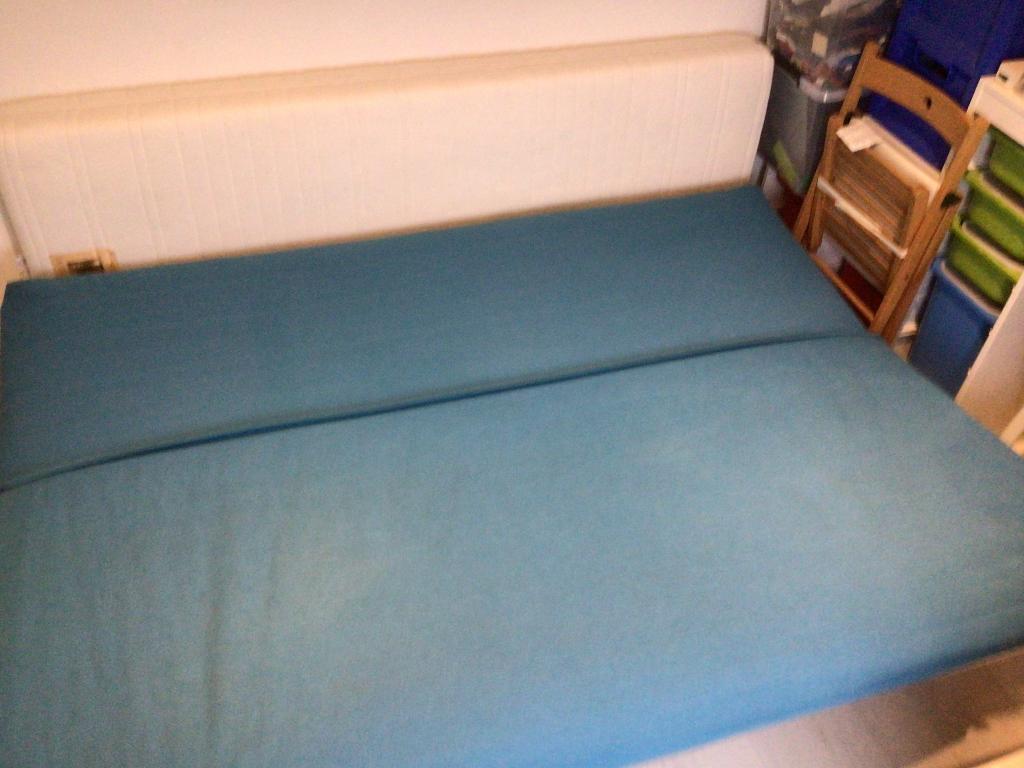 Ikea Beddinge slaapbank, 3-Zita, 140x200, Huis en Inrichting, Slaapkamer | Slaapbanken, Ophalen, Gebruikt, Blauw, Tweepersoons
