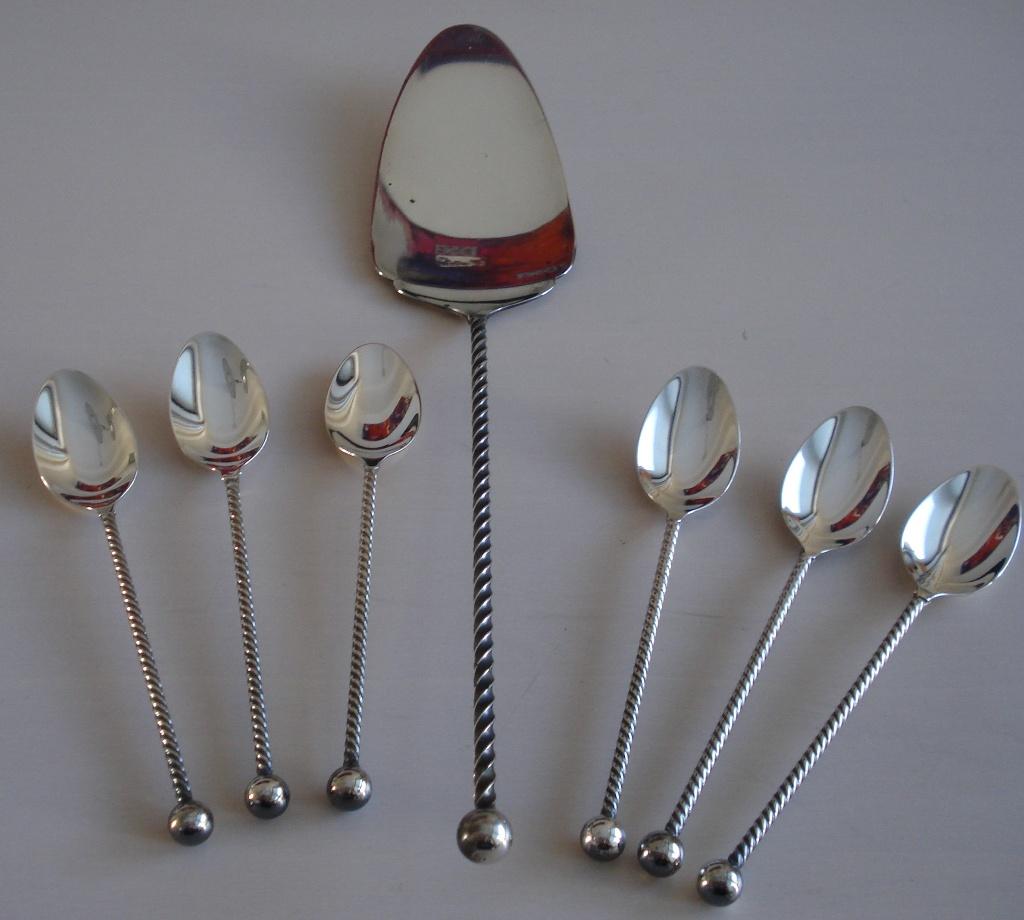 Taartschep incl. lepeltjes, Ophalen of Verzenden